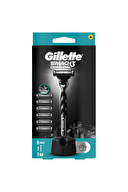 Gillette Mach3 Charcoal H+6 Tıraş Bıçağı