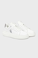 Calvin Klein Jeans Kadın Chunky Cupsole Lth Silver Ayakkabı YW0YW0187602R