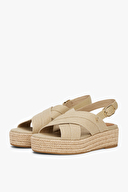Tommy Hilfiger Kadın Denim Espadrille Platform Sandalet FW0FW08669ACC