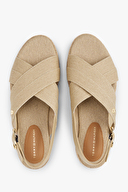 Tommy Hilfiger Kadın Denim Espadrille Platform Sandalet FW0FW08669ACC