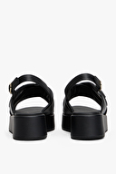 Tommy Hilfiger Kadın Hw Padded Leather Sandal Sandalet FW0FW08808BDS