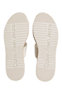 Calvin Klein Jeans Kadın Sporty Rope Mg Lth Webbing Terlik YW0YW01704AEO