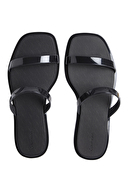 Calvin Klein Kadın Double Bar Slide Jelly Terlik HW0HW02417BEH