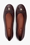 Tommy Hilfiger Kadın Smooth Lthr Ballet Ayakkabı FW0FW09006GSZ