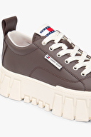 Tommy Jeans Kadın Vulc Flatform Leather Ayakkabı EN0EN03008GW1