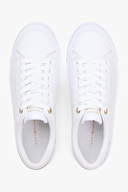 Tommy Hilfiger Kadın Platform Sneaker Tumbled Ltr Ayakkabı FW0FW09018YBS