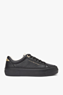 Tommy Hilfiger Kadın Platform Sneaker Tumbled Ltr Ayakkabı FW0FW09018BDS