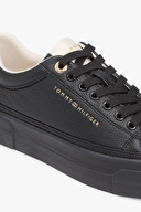 Tommy Hilfiger Kadın Platform Sneaker Tumbled Ltr Ayakkabı FW0FW09018BDS