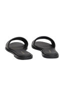 Calvin Klein Kadın Round Flat Sandal Lth Bar HW2 Sandalet HW0HW029250GJ