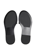 Calvin Klein Kadın Round Flat Sandal Lth Bar HW2 Sandalet HW0HW029250GJ