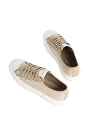 Calvin Klein Kadın Vulc Low Laceup Aop Canvas Ayakkabı HW0HW03142A04