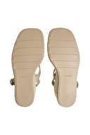 Calvin Klein Kadın Wedge Espadrille 70 Webbing Lth Sandalet HW0HW02901PDT