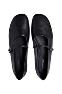 Calvin Klein Kadın Oblique Ballerina Mj Lth Hdw Ayakkabı HW0HW02847BEH