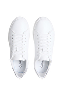 Calvin Klein Kadın Low Pro Cupsole Laceup Lth Met Ayakkabı HW0HW028460K8