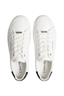 Calvin Klein Kadın Vulc Laceup Lth Moire Bt Ayakkabı HW0HW027470K5