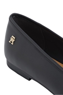 Tommy Hilfiger Kadın Smooth Lthr Ballet Ayakkabı FW0FW09241BDS