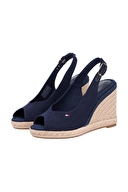 Tommy Hilfiger Kadın Flag High Wedge Espad Slingback Sandalet FW0FW09343DW6