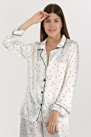Nbb Pijama Takım Saten 6639KREM