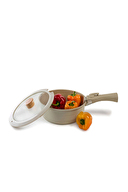 Neoflam Midas İç İçe Geçebilen Tava Tencere Set 9 Parça Bej