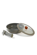 Neoflam Midas İç İçe Geçebilen Tava Tencere Set 9 Parça Gri