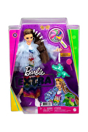 Barbie Extra Renkli Elbiseli Bebek