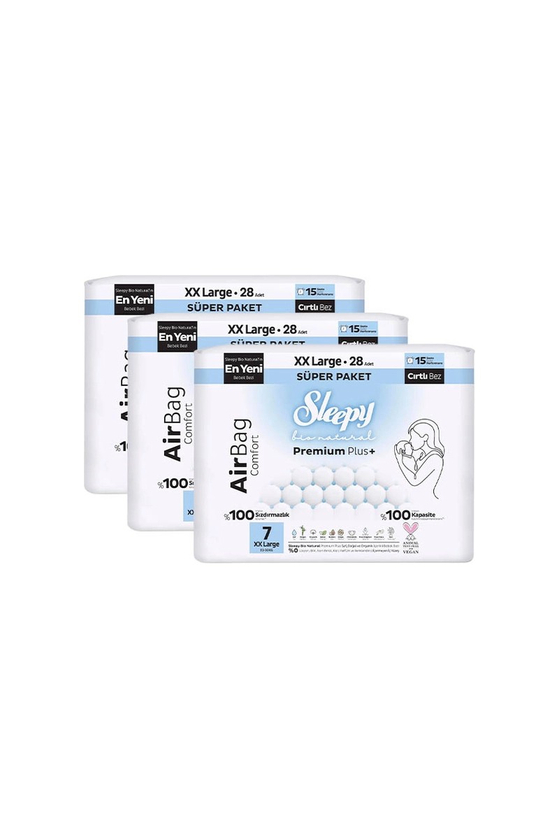 Sleepy Bio Airbag Süper XXL (7) 28X3 Adet 20-30 kg Bebek Bezi
