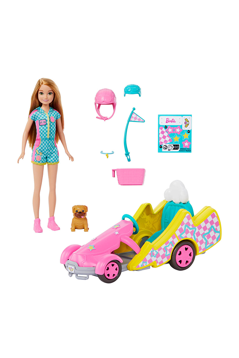 Barbie Stacie Go-Kart Yapıyor Oyun Seti HRM08