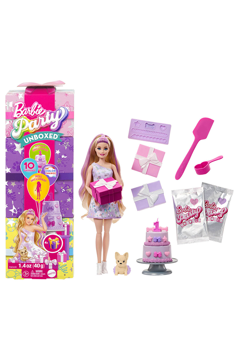 Barbie Parti Paketi Minik Dostumun Doğum Günü Serisi JFG68
