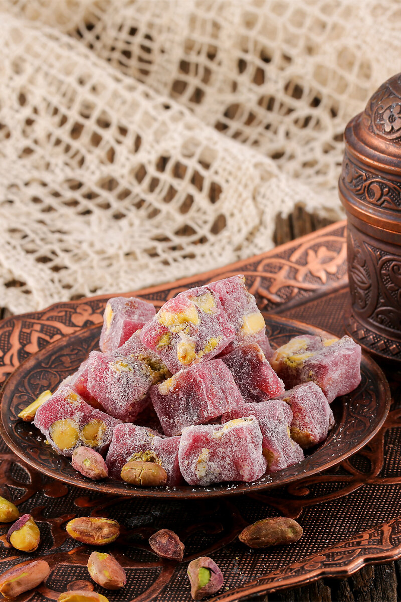 Özdilek Lokum Duble Antep Fıstıklı Nar Aromalı Çifte Kavrulmuş kg