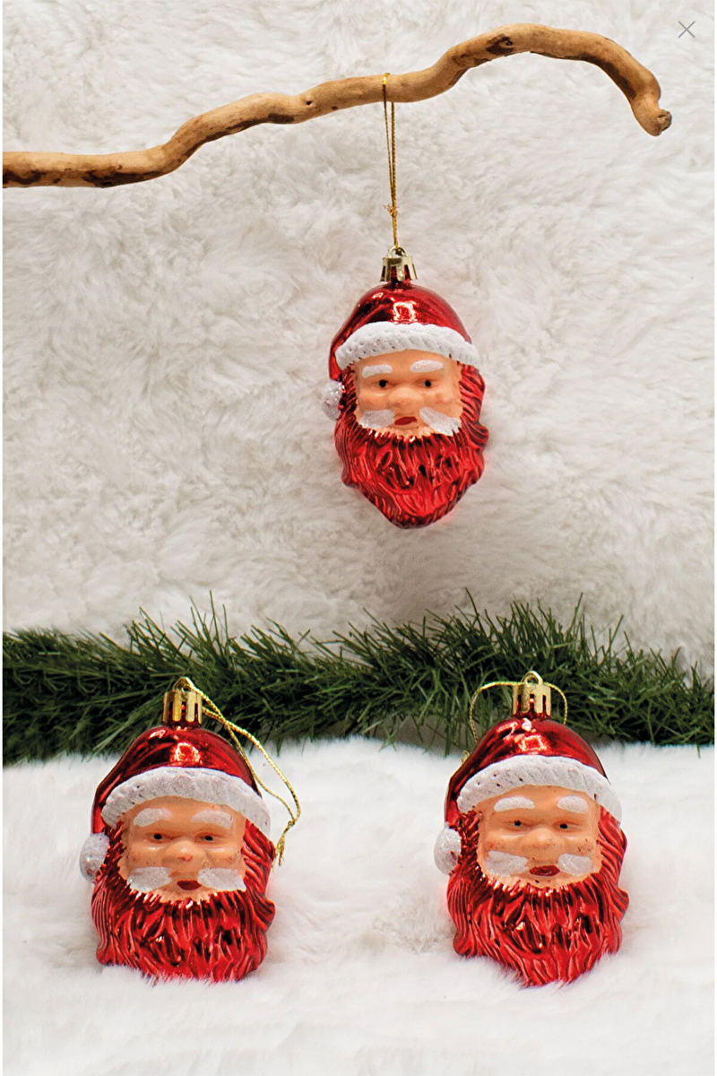 Waldern Noel Baba Baş Figürü 3'lü