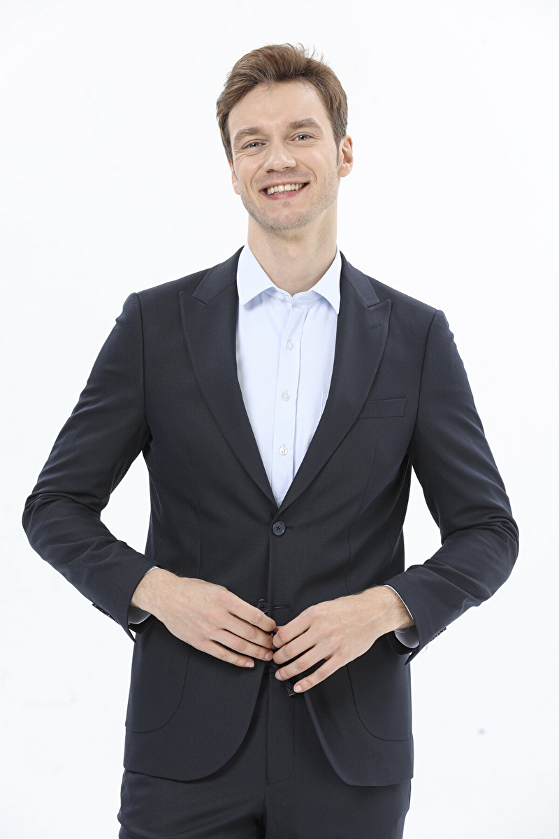 Finesuits Erkek Düz İpli Takım Elbise 2412101005.DIPSC6S