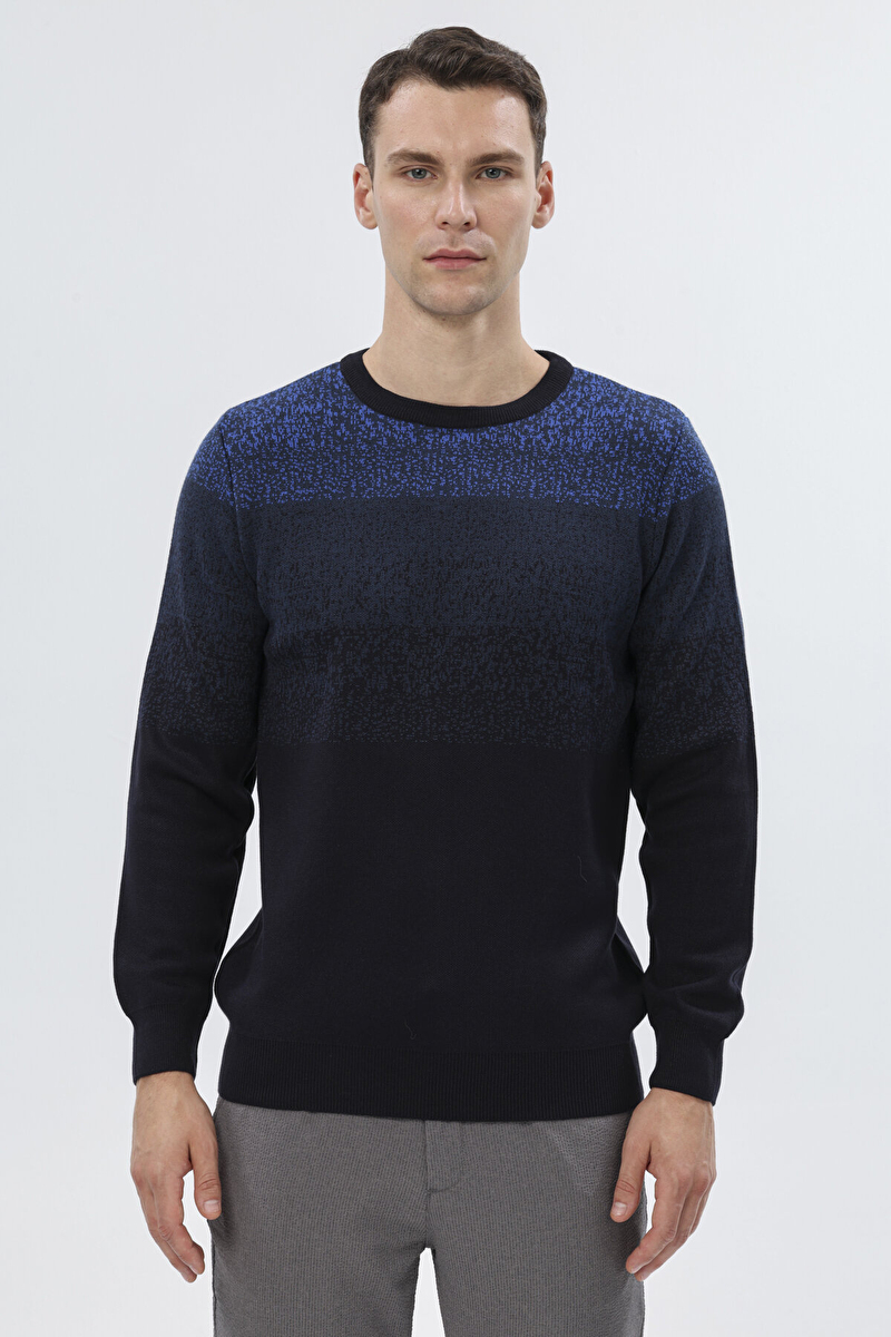 Finesuits Erkek Düz Desenli Kazak 2522201016.OYR