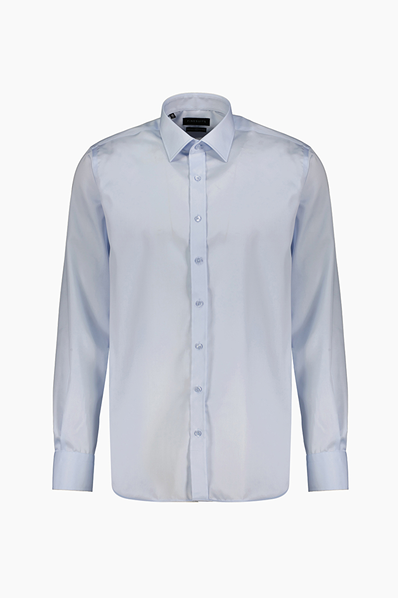 Finesuits Erkek Non-Iron Saten Pamuk Gömlek 2512103111.NONSTR