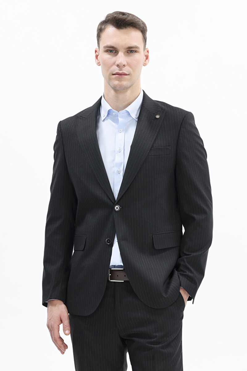 Finesuits Erkek Mix&Match Çizgili Ceket 2522101004.CKT.CZMXSY6