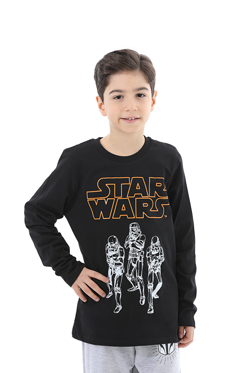 Star-Wars © Disney Funfair Erkek Çocuk Uzun Kollu Tişört 252OZSW-1001