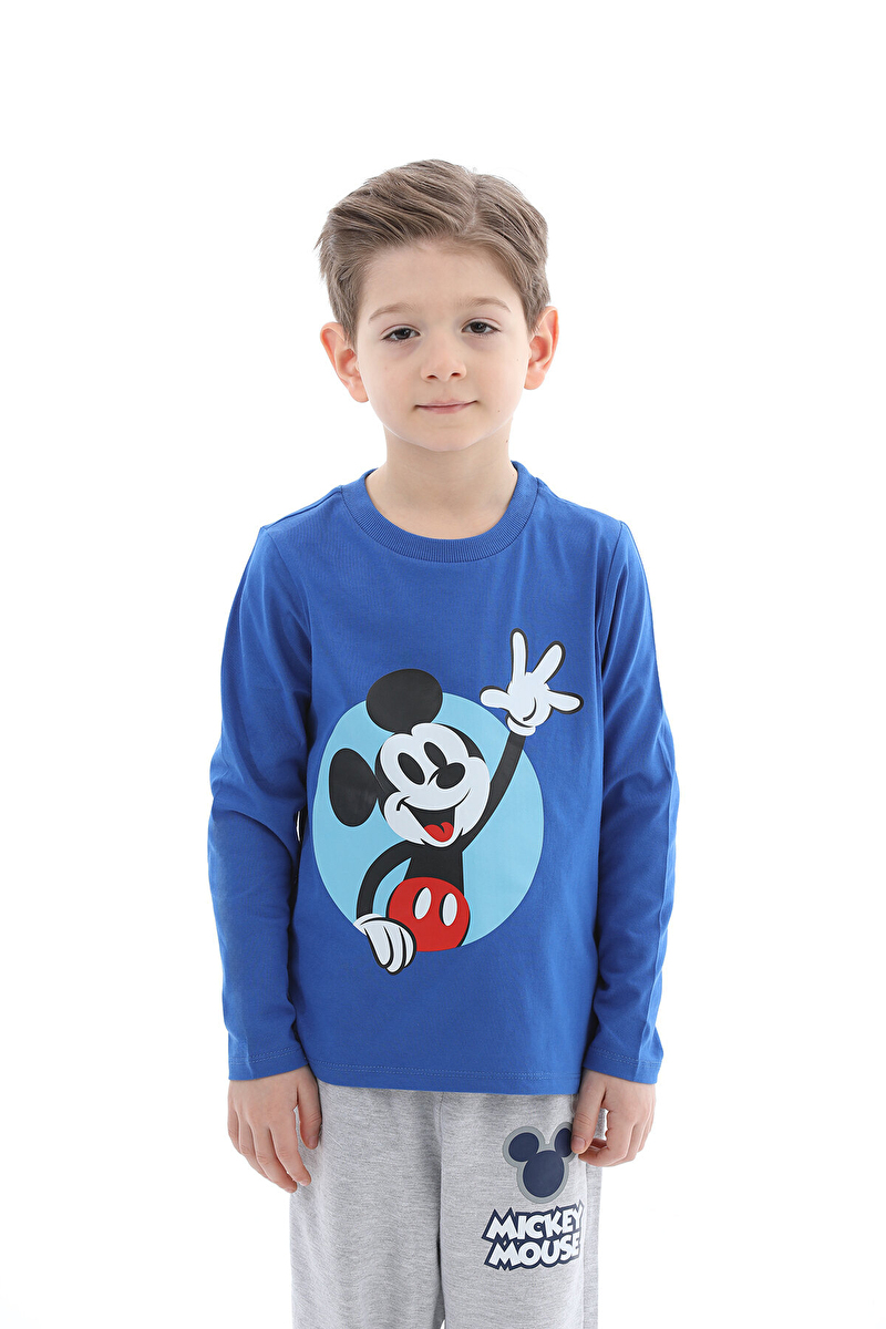 Mickey Mouse © Disney Funfair Erkek Çocuk Uzun Kollu Tişört 252OZMK-1008