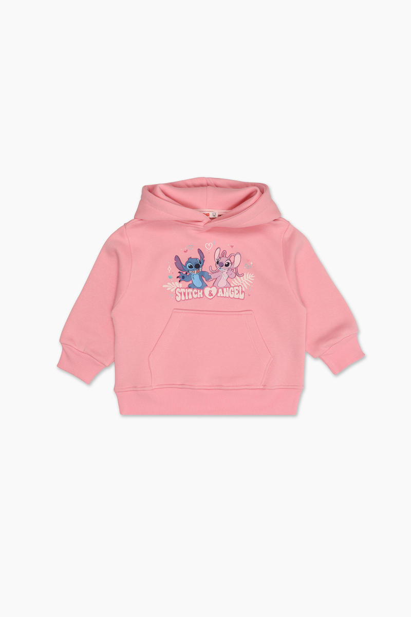 Stitch © Dısney Funfair Kız Çocuk Sweatshirt 262OZLS-1008 Pembe