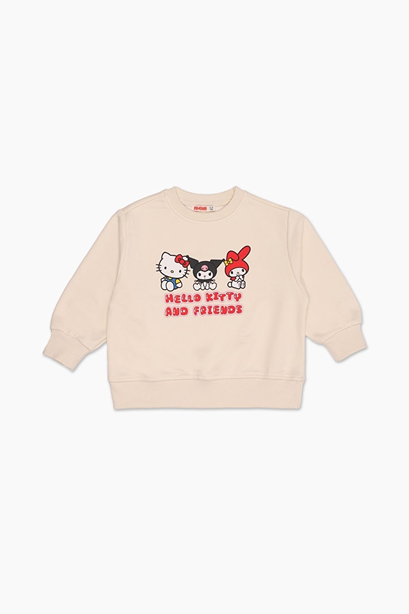 Hello Kıtty © Sanrıo Funfair Kız Çocuk Sweatshirt 262OZHK-1003 Ekru