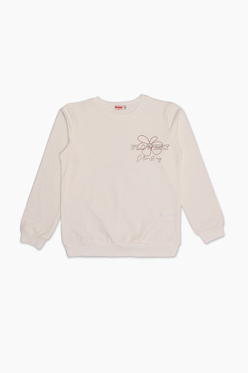 Funfair Kız Çocuk Sweat 2626325004 Ekru