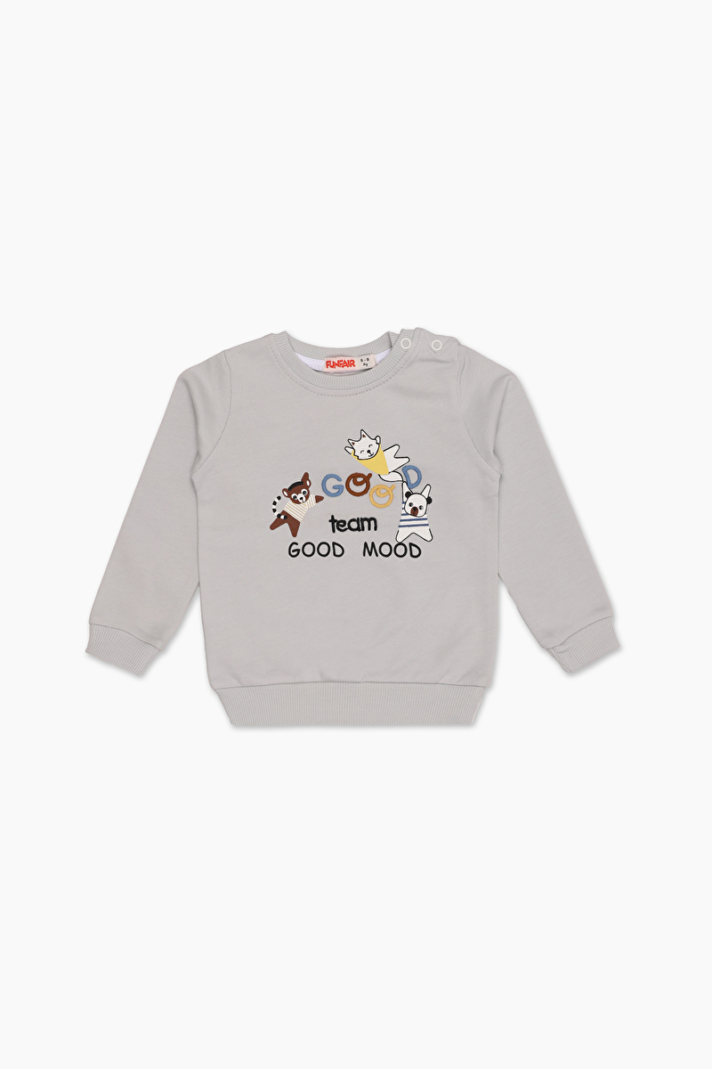 Funfair Bebek Tişört 2626109002 Gri