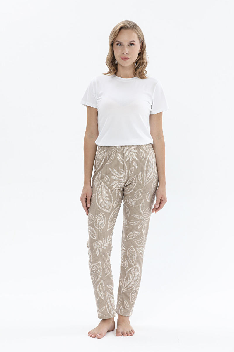 Shefame Kadın Desenli Viskon Pijama Altı 241SVM01