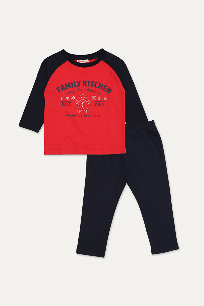 Funfair Unisex Çocuk Yılbaşı Temalı Pijama Takımı 251C3002TK