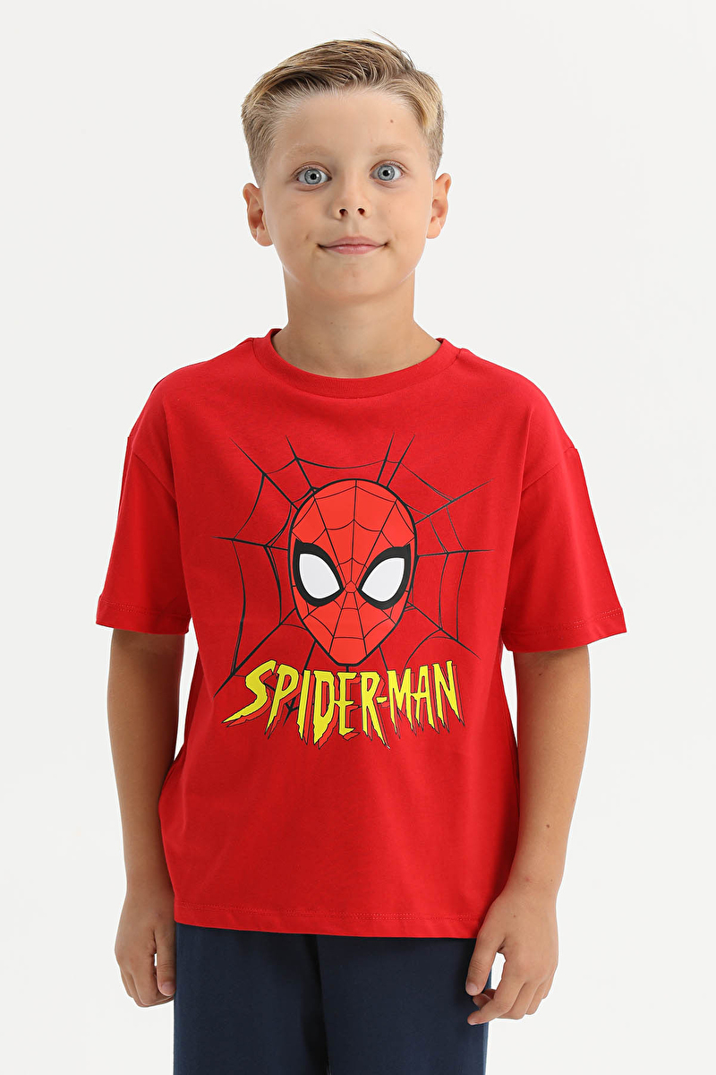 Spiderman © Disney Funfair Erkek Çocuk Kısa Kol Alt Uzun Pijama Takımı 26ER.SP01