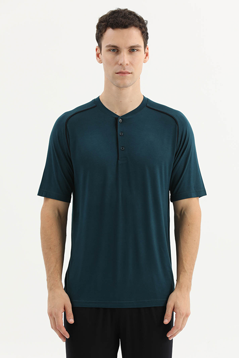 Finesuits Erkek Kısa Kol Pijama Takım 261E6056KL
