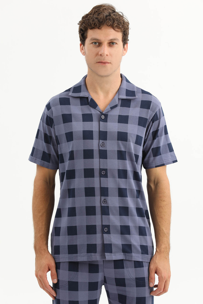 Finesuits Erkek Kısa Kol Pijama Takım 261E6058KL