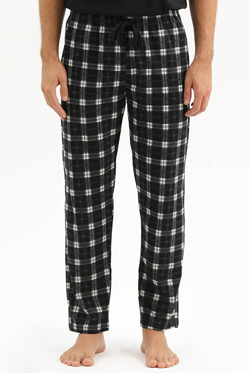 First Company Erkek Penye Kareli Erkek Pijama Altı 261E6006PI