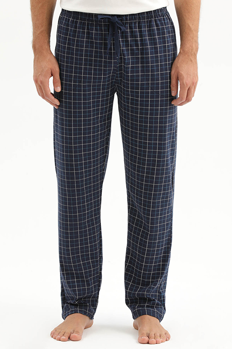First Company Erkek Penye Kareli Erkek Pijama Altı 261E6008PI