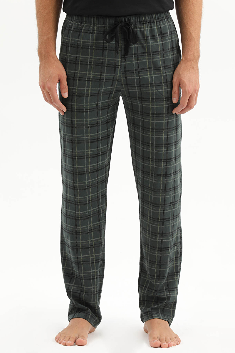First Company Erkek Penye Kareli Erkek Pijama Altı 261E6009PI