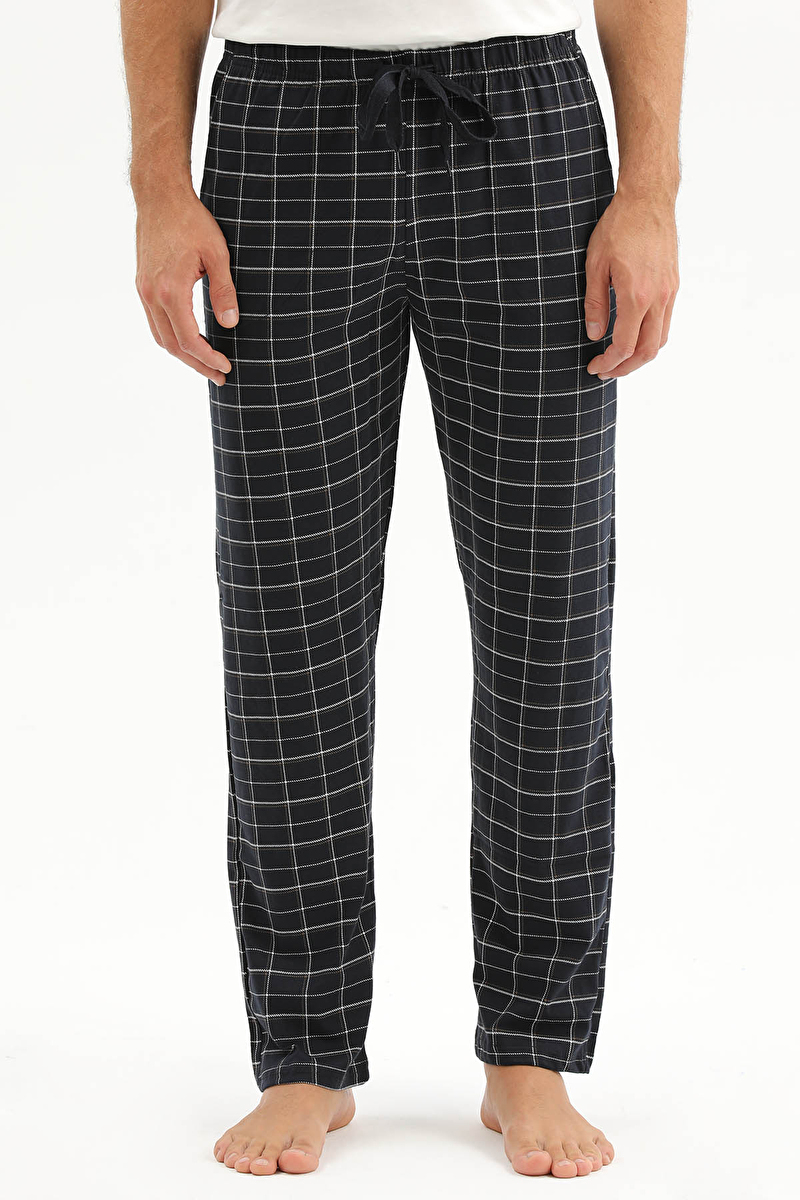 First Company Erkek Penye Kareli Erkek Pijama Altı 261E6010PI