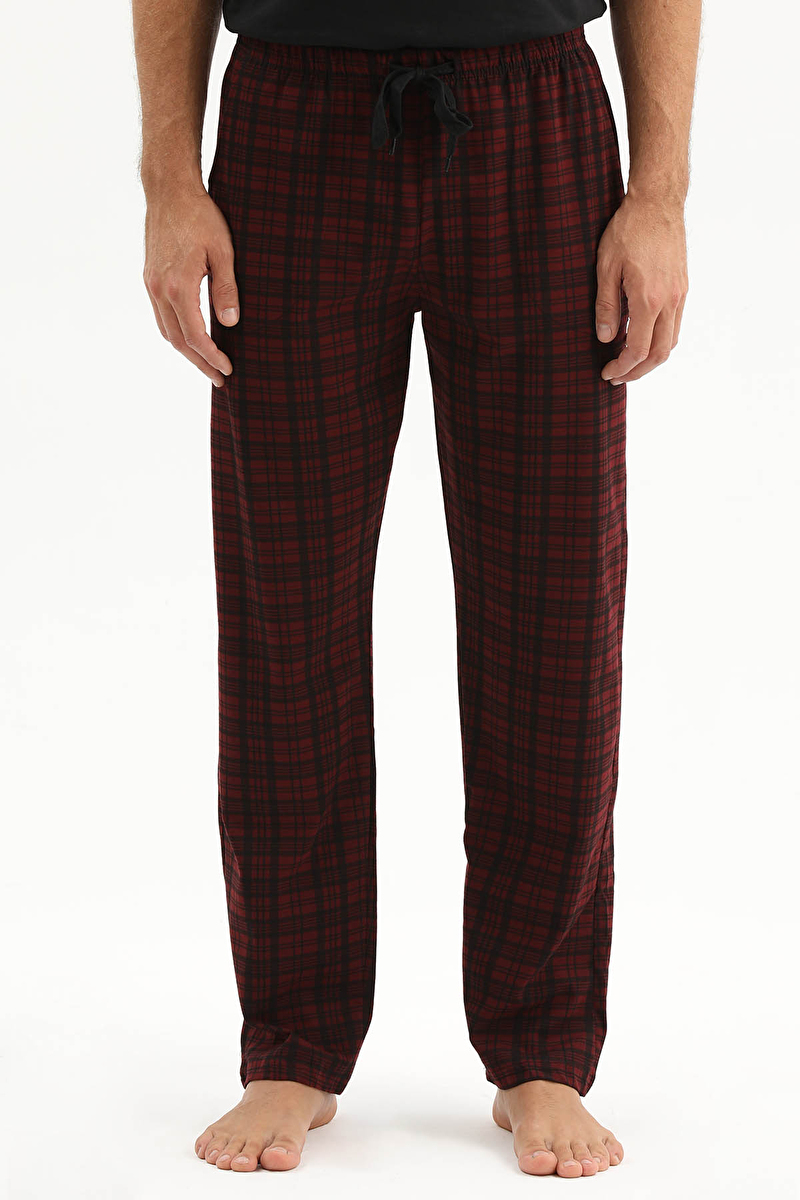 First Company Erkek Penye Kareli Erkek Pijama Altı 261E6012PI